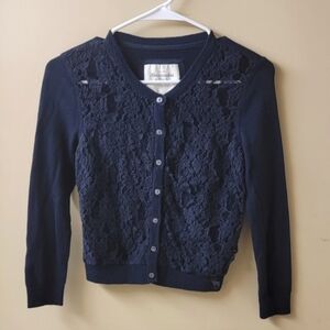 Vintage Y2K Abercrombie & Fitch Lace Cardigan XS